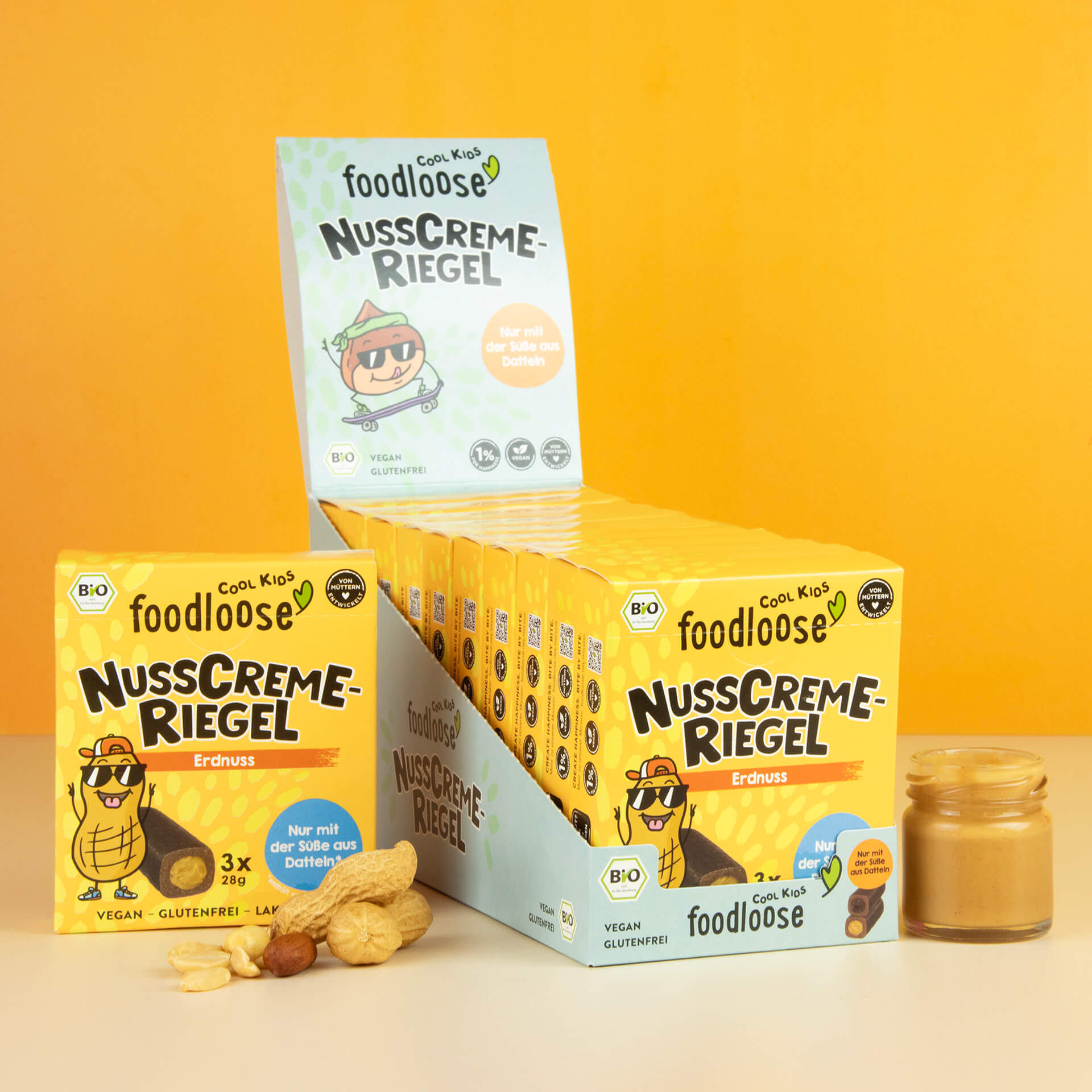 Erdnuss Bio-Nusscreme-Riegel